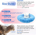 Cat Cone Collar Soft, Adjustable & Lightweight Kitten Elizabethan e Collar to Stop Licking After Surgery, Ideal for Wound Recovery, Durable & Machine Washable, Blue Small