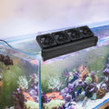 Aquarium Fan 2 3 4 Heads, Aquarium Chillers Cooling Fan Adjustable Fish Tank Cooling Fan with 2 Wind Speed Fan for Water
