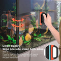 hygger Fish Tank Magnetic Glass Cleaner Two Detachable Algae Scraper for Aquarium Fish Tank，Floating Scrubber Brush Glas