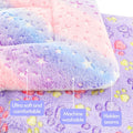 Tierecare 2 Pack Cat Blanket for Indoor Cat, Warm Calming Kitten & Puppy Beds for Anxiety and Stress, Washable Small Dog Mat for Crate, Fuzzy Pet Blankets
