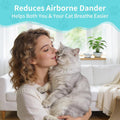 Oivolii Cat Dander Remover Spray – Natural & Safe Allergy Relief for Cats & Humans, Relieves Itchy Skin & Reduces Dander – Includes 2 Spray Heads & Cleaning Cloth