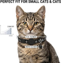 Cat Tracker with QR Code GPS Collar for Cats Electronic Pet Locator Waterproof Compatible with Apple Find My Advanced Tr