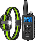 SLOPEHILL Dog Training Collar with Remote, 4200FT Electric Shock Collar,Waterproof E-Collar with Beep, Vibration, Shock, Flash Light and No Shock Mode, Fit for 8-140lbs Small Medium Large Dogs (Green)