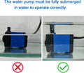 AQUANEAT Small Fountain Pump, 80 GPH Submersible Water Pump for Aquarium Fish Tank, Outdoor Water Fountain, Hydroponics,