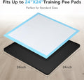 Pee Pad Holder for Dogs, Dog and Puppy Pee Pads Holder, 24"x24" Non-Slip & Leak-Proof & Portable Silicone Mat with Raise
