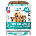 Hemp Calming Chews for Dogs - Dog Calming Chews for Anxiety Relief, Stress, Separation, Fireworks, Thunder, Travel, Vet Visits - USA Product - 120 Soft Treats with Melatonin, Chamomile, Passion Flower