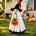23" Halloween Ghost Porch Goose Outfit for Outdoor Lawn Decor