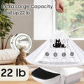 AWoHH 120 Tidy Draw-Pack Automatic Litter Box Bags Cat Litter Box Robot Model 5/4/3 Waste Bags, Tear-free, Sensor-compatible, Thick Heavy Duty Cat Litter Box Liner Bags 25.2 x 15.7 IN
