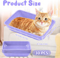 Tessco for you 30 Pack Disposable Litter Boxes for Cats