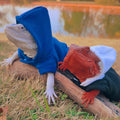 Lizards Clothes for Bearded Dragon - Handmade Cotton Hoodies Warm Sweater Coat Reptiles Apparel Costume Skin Protection 