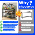 55-75 Gallon Aquarium Stand, 1000LBS Capacity Fish Tank Stand with 3-Tier Shelves & Integrated Power Strip, Heavy Duty M