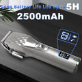 Rechargeable Horses Clippers, Cordless Pet Hair Trimmer Shaver with 6 Guide Guards, 2500mAh Large Battery Capacity Elect