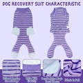 Dog Recovery Suit, Surgical Recovery Suit for Male Female Dogs Cats Spayed Onesie After Surgery, Dog Post Surgery Suit A