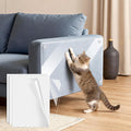 SZTCECDM 20Pack Self-Adhesive Cat Furniture Protector, Clear Couch Protector, Anti Scratch Guard for Couches, Sofas, Chairs & Armrests, Removable & Waterproof Furniture Shield with 80 Twist Pins