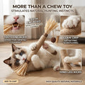GREMBEB Cat Toys 3Pack Silvervine Chew Stick Kitten Treat Catnip Toy Kitty Natural Stuff Catnip Matatabi for Cleaning Teeth Indoor Dental Snack Interactive