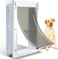 Large Dog Door for Door, Durable Plastic, Magnetic Pet Door with Lock Panel