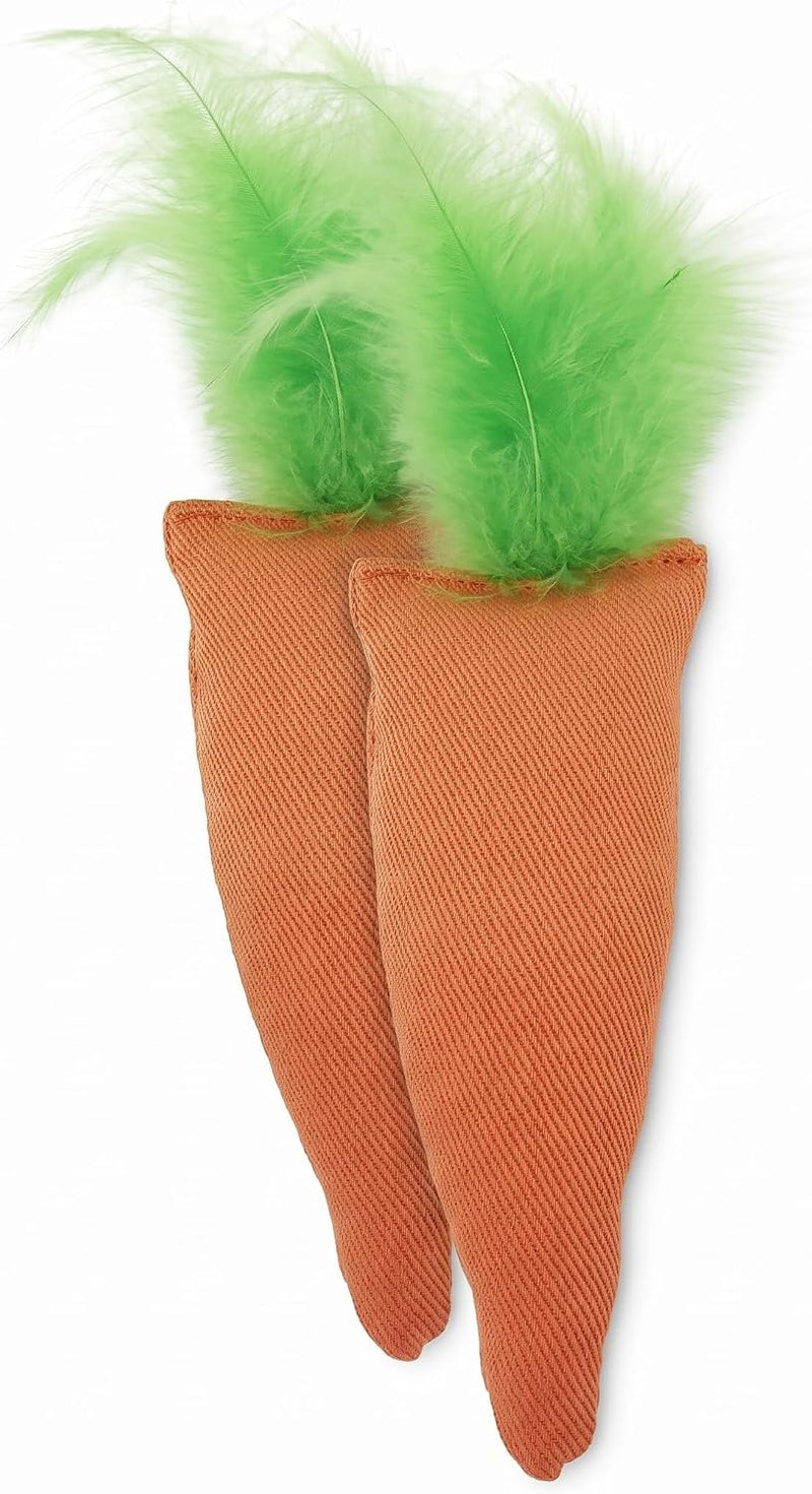 OurPets 100-Percent North American Catnip Filled Carrot Cat Toy 24 Karat
