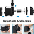Jhua Water Fountain Pump 300GPH (1100L/H, 21W) Submersible Water Pump, Ultra Quiet Fountain Pumps Submersible Outdoor wi