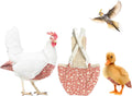 Chicken Diapers for Indoor Chickens, Duck Diapers for Pet Ducks, Ducklings, Pigeons, Goslings - Reusable, Adjustable Dia