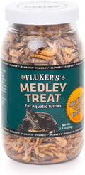 Fluker's Aquatic Turtle Food, Vitamin, Enriched Medley Treats of Freeze, Dried River Shrimp, Mealworms, and Crickets, 2.