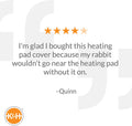 K&H PET PRODUCTS Small Animal Heated Pad Deluxe Replacement Cover (Heated Pad Sold Separately) Gray 9 X 12 Inches