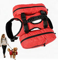 Dog Hiking Backpack, Dog Harness with Pockets Lightweight 2 in 1 Removable Storage Saddle Pack Breathable Padded Vest wi