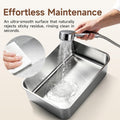 Stainless Steel High Sides Cat Litter Box,Medium