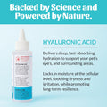 SKOUT'S HONOR HydroClear Eye Wash with Hyaluronic Acid, 4oz Bottle - Non-Medicated, Daily Eye Care for Dogs & Cats