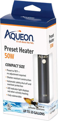 Aqueon Aquarium Fish Tank Heater, Preset, Up to 20 Gallons, 50 Watts