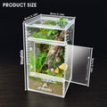 MYGIIKAKA Jumping Spider Enclosure Accessories, Tarantula Spider Box, Bug Cage, Praying Mantis Habitat Enclosure, Snail 