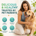 ZEBORA Probiotics for Dogs & Cats, Dog Probiotics for Digestive Health, 6 Billion CFUs Digestive Enzymes with Prebiotics, Omegas & Vitamins for Gut & Itchy - 120 Chews