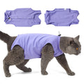LIANZIMAU Cat Recovery Suit Female Cat Onesie After Surgery Spay Neuter Cone Alternative Breathable Post Surgery Recovery Suit Soft Cotton Adjustable Abdominal Bodysuit Kitten Healing
