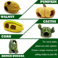 Pumpkin Leopard Gecko Hide Reptile Bearded Dragon Tank Hideout Caves Accessories Halloween Turtle Lizard Snake Décor Amp