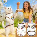 PETCARE Cute Cartoon Cat Shirts for Cats Only Soft Cotton Tshirts Brown Spaceship Cat Clothes for Cats Only Female Male 