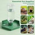 Reptile Water Dispenser, Tortoise Water Dish Bearded Dragon Water-Bowl