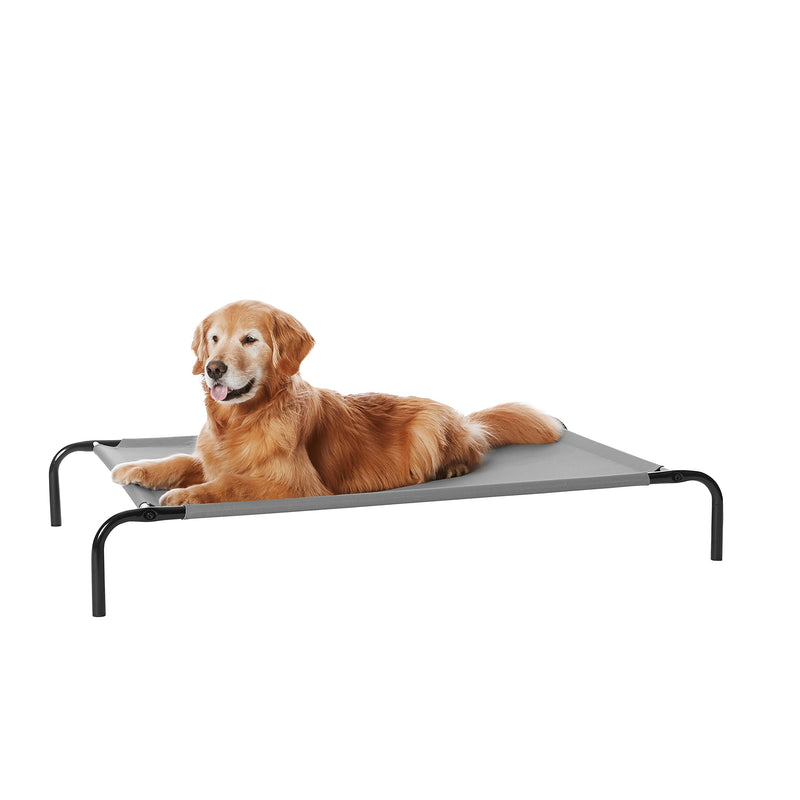 Amazon Basics Cooling Breathable Elevated Dog Bed with Metal Frame for Large Dogs, 51