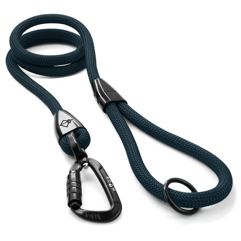 MADE TO ROAM Premium Explorer Leash - Climbing Rope Leash with Autolocking Aviation Aluminum Carabiner - Colorado Nightsky, 4ft