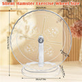 Hamiledyi Silent Hamster Wheel 9.4 Inch Small Animals Running Exercise Wheel Quiet Hamster Running Wheel Toy Anti-Slip T