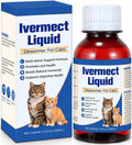 Dewormer for Cats, Broad Spectrum Digestive Support, Removal of Hookworms, Lungworms, Pinworms, Roundworms, 100mL