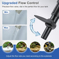 fishkeeper 5-in-1 Aquarium Siphon Gravel Vacuum Kit with Fish Net, 3 Heads