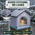 Tailtastic Weather Outdoor Cat House, Higher Seams Keep Ground Water Out