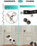 GINIDEAR Dog Bells to Go Outside & Puppy Potty Training, Adjustable Dog Door Bell Ring to Go Potty, Handmade with Premium Yarn. Twisted Style, Beige