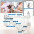 2-in-1 Cat Nail Clipper & Dog Nail Clippers with 2 Led Lights,Claw Clippers with Quick Sensor for Medium Small Dogs Cats,Pets Nail Trimmers & Grinder Quiet with Safety Guard