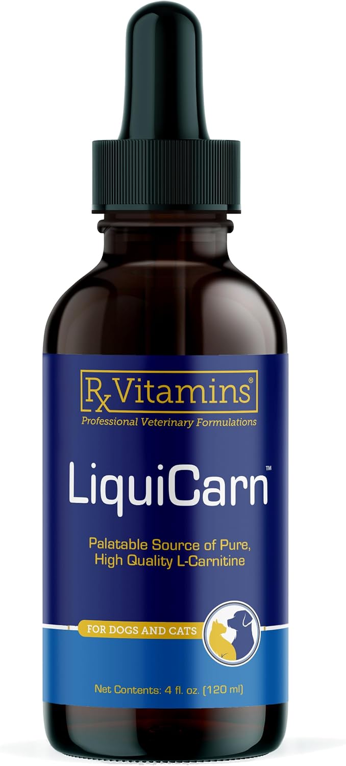 Rx Vitamins LiquiCarn - Pure L-Carnitine for Dogs and Cats - 4oz