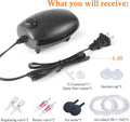 HITOP 3W 80GPH Adjustable Aquarium Air Pump, Upgrade Quiet Oxygen Pump, Powerful Air Aerator for Fish Tank up to 120 Gal