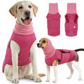 Dog Anxiety Calming Hoodie,Breathable Dog Anxiety Jacket Vest Coat for Thunderstorms, Fireworks, Vet Visits, Separation,Adjustable Dog Hoodies for Noise Block & Ear Protection Recovery,Rose,L