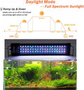 hygger Auto On Off LED Aquarium Light 48-55 Inches Dimmable 7 Colors Full Spectrum Fish Tank Light Fixture for Freshwate