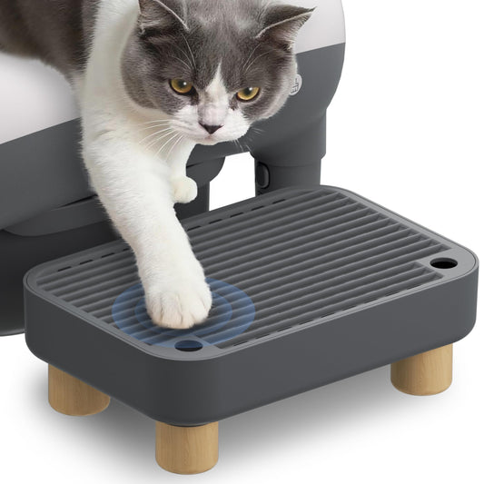 MeowWhimsy Cat Ramp for S7 Pro Self-Cleaning Litter Box – Elevated Litter Trapping Step Stool with Filter Function, Non-Slip Accessibility Ramp for Small & Senior Cats (11.8"x7.8"x3.6")
