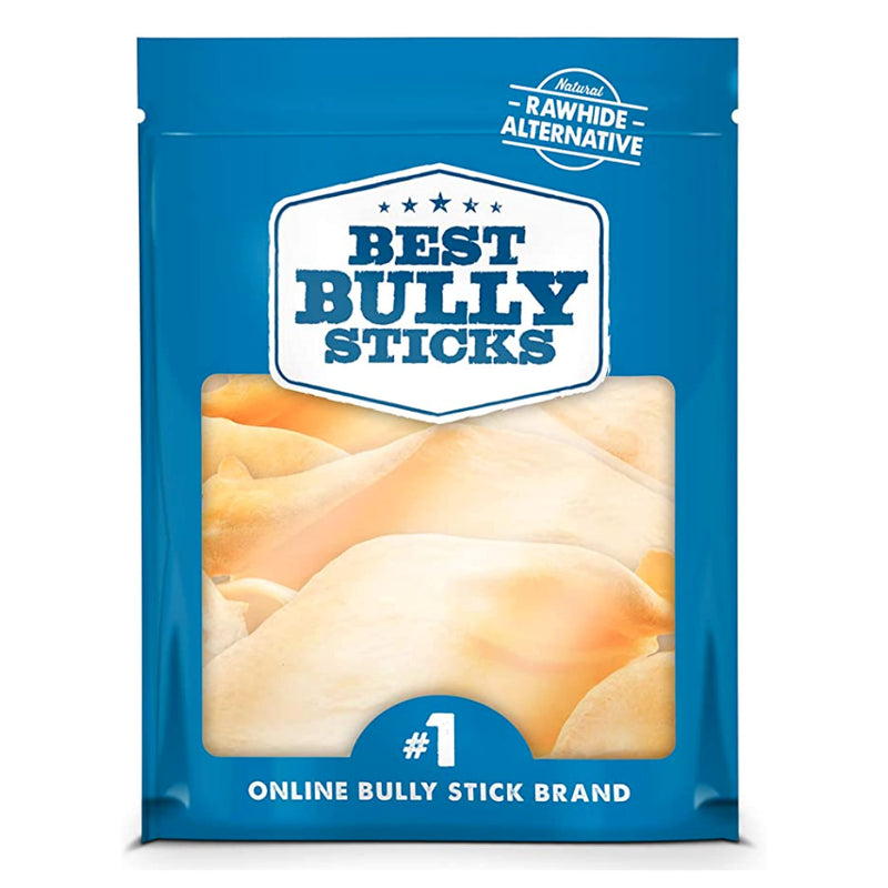 Best Bully Sticks Thick-Cut Cow Ears for Dogs - 12 Count (Pack of 1) - Natural, Free-Range Grass-Fed, Single Ingredient, High Protein, Easily Digestible, Great for Various Breeds