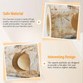 Natural Wooden Hamster Tunnels,Birch Wood Hamster Tube Guinea Pig Hollow Tree Hole Chew Toy Hideout Climbing Pet Cage Ac